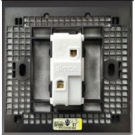 SIMON 16A 1 GANG 2 WAY SWITCH H701012 BLACK