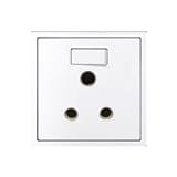 15A 1GANG ROUND PIN SOCKET SIMON H701582 WHITE