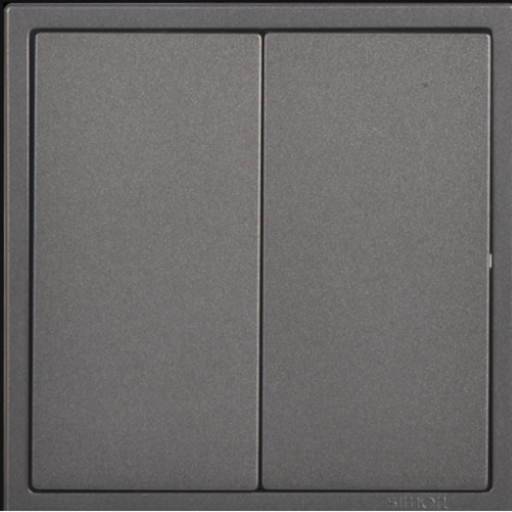 16A 2 GANG 1 WAY SWITCH H701021 BK SIMON