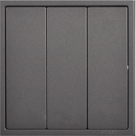 SIMON 16A 3 GANG 1 WAY SWITCH H701031 BLACK