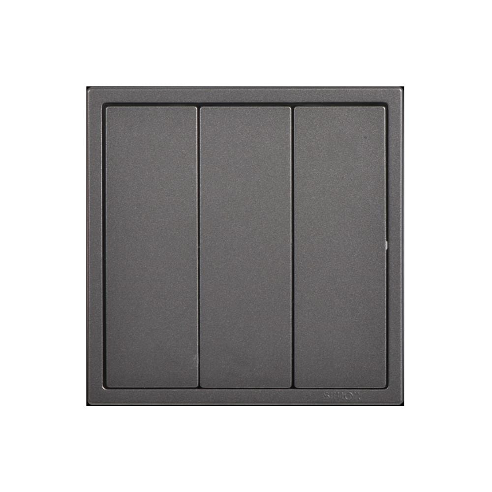 16A 3 GANG 2 WAY SWITCH H701032 BLACK SIMON