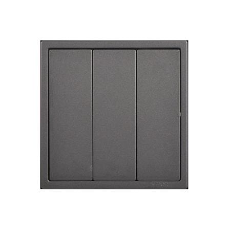 16A 3 GANG 2 WAY SWITCH H701032 BLACK SIMON