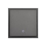 20A 1G1W DOUBLE POLE SWITCH LED H702023 SIMON BLACK