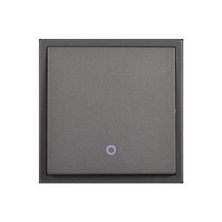 20A 1G1W DOUBLE POLE SWITCH LED H702023 SIMON BLACK