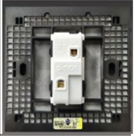 SIMON32A 1G1W DP SWITCH LED H703223 BLACK