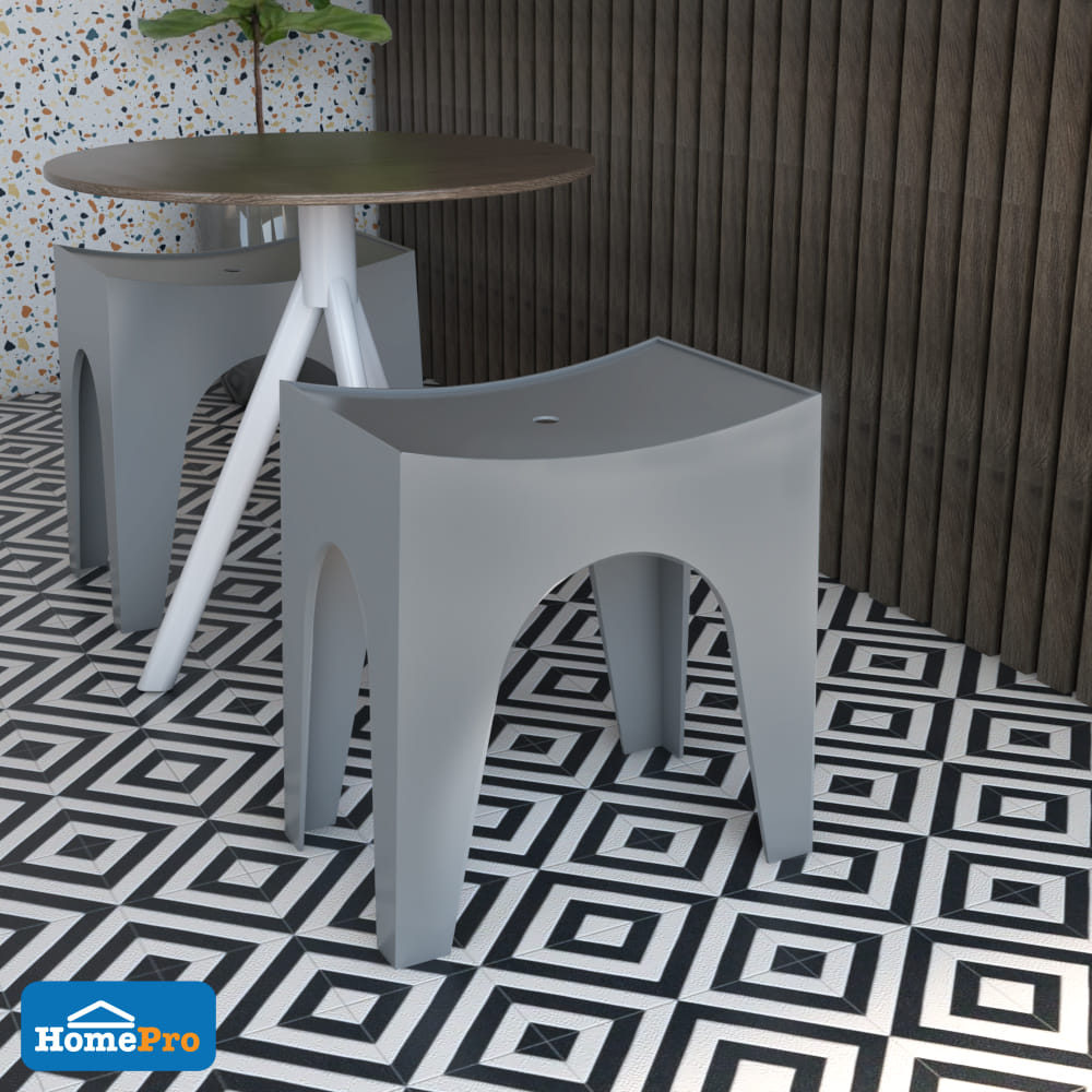 SPRING PLASTIC CHAIR MILAR GRAY