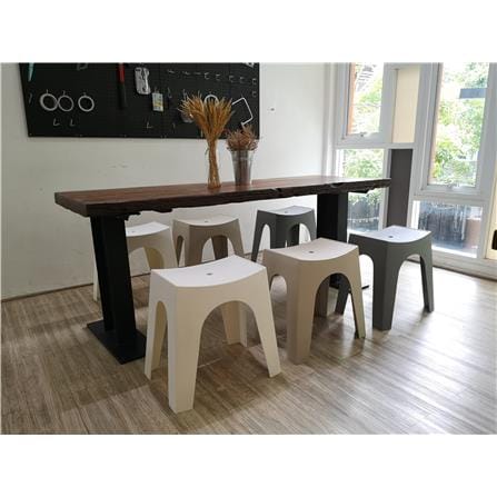 SPRING PLASTIC CHAIR MILAR GRAY