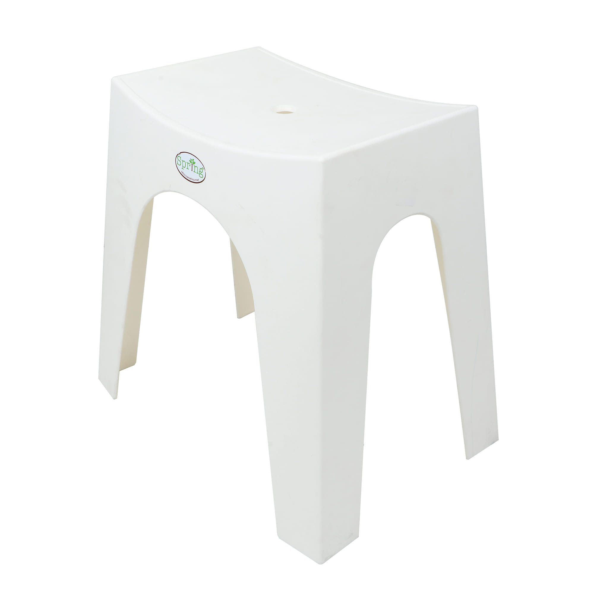 SPRING PLASTIC CHAIR MILAR WHITE