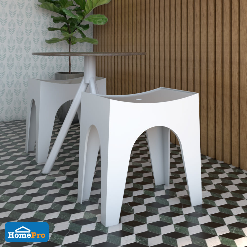 SPRING PLASTIC CHAIR MILAR WHITE