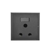 15A 1 GANG ROUND PIN SOCKET H701582 SIMON BLACK