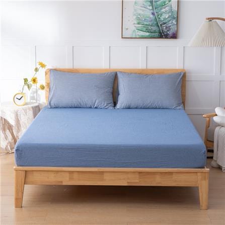 HLS BEDSHEET JAPANESE STYLE COTTON SUPER SINGLE BLUE