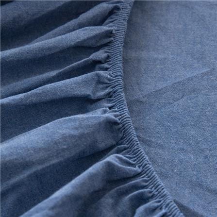 HLS BEDSHEET JAPANESE STYLE COTTON SUPER SINGLE BLUE