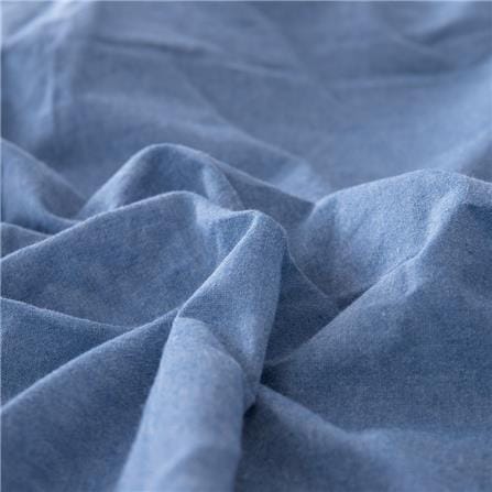 HLS BEDSHEET JAPANESE STYLE COTTON QUEEN BLUE