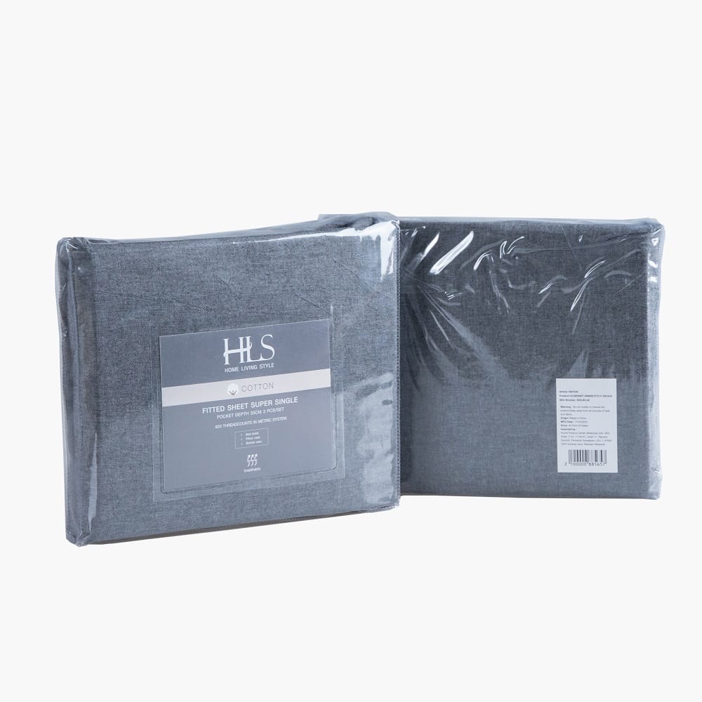 HLS BEDSHEET JAPANESE STYLE COTTON SUPER SINGLE WHITE