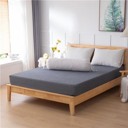 HLS BEDSHEET JAPANESE STYLE COTTON QUEEN WHITE