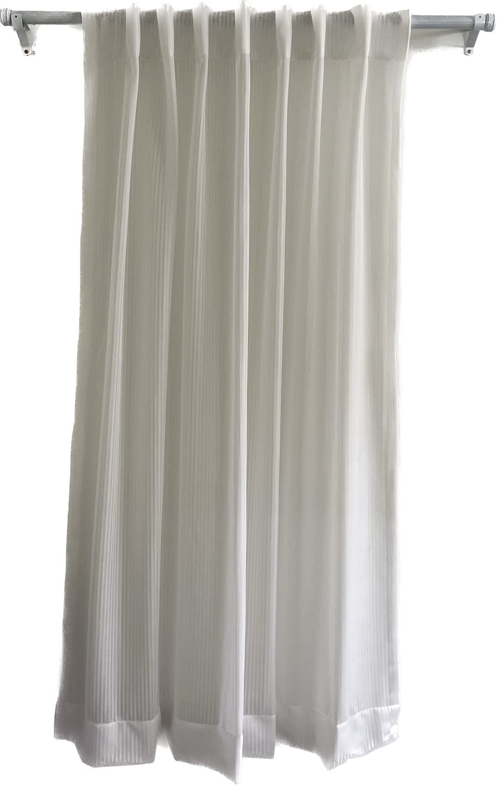 HLS SHEER CURTAIN HIDDEN TAP HOLMA 140X280CM WHITE