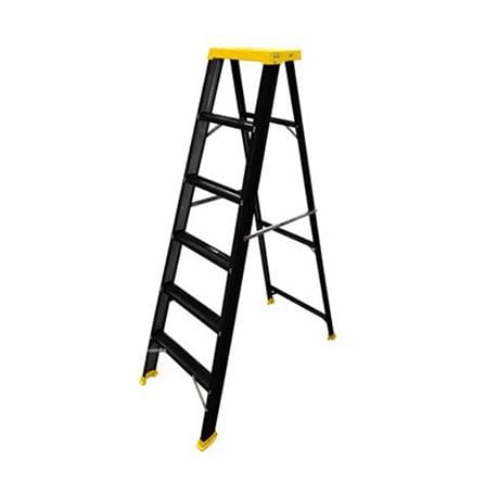 A-FRAME LADDER SANKI 6-STEP BLACK-YELLOW