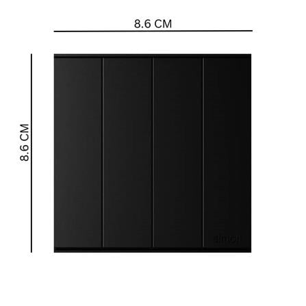 16A 4 GANG 2-WAY SWITCH 721042 BLACK SIMON
