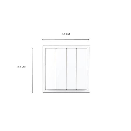 16A 4 GANG 2 WAY SWITCH 721042 WHITE SIMON
