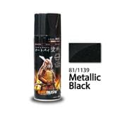 SAMURAI SPRAY PAINT METALLIC BLACK #81