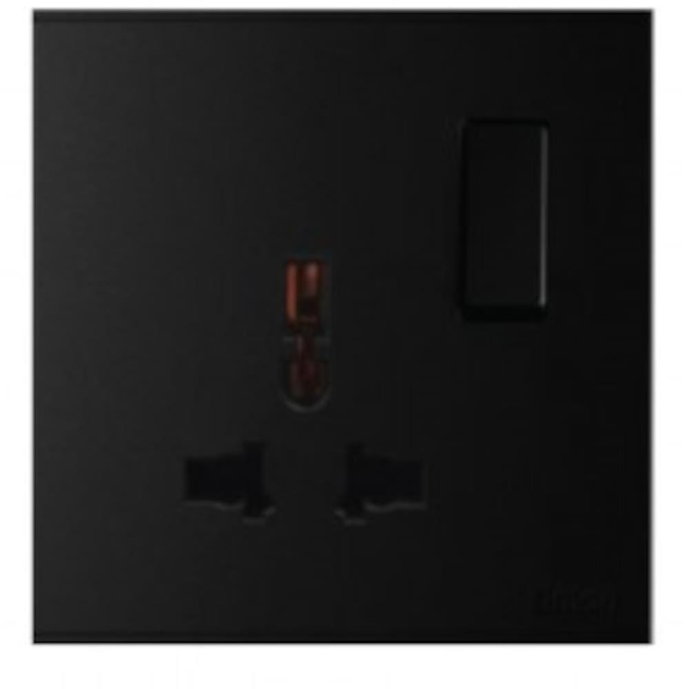 13A UNIVERSAL SW SCKT 721089 BLACK SIMON