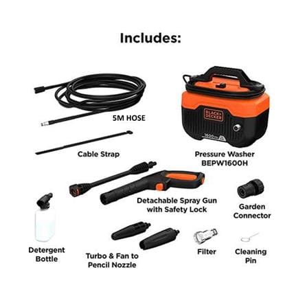 HIGH PRESSURE CLEANER BLACK & DECKER BEPW1600H-XD 1300W/110BAR