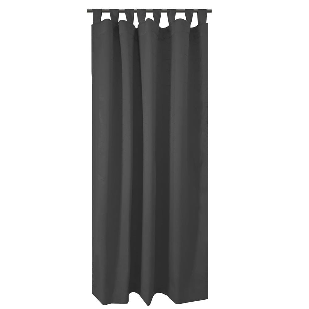 HLS CURTAIN TAB TOP LILY UV 140X180CM DARK GRAY