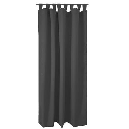 HLS CURTAIN TAB TOP LILY UV 140X220CM DARK GRAY