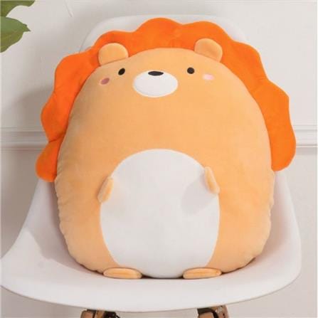 HLS PLUSH CUSHION LION 40CM ORANGE