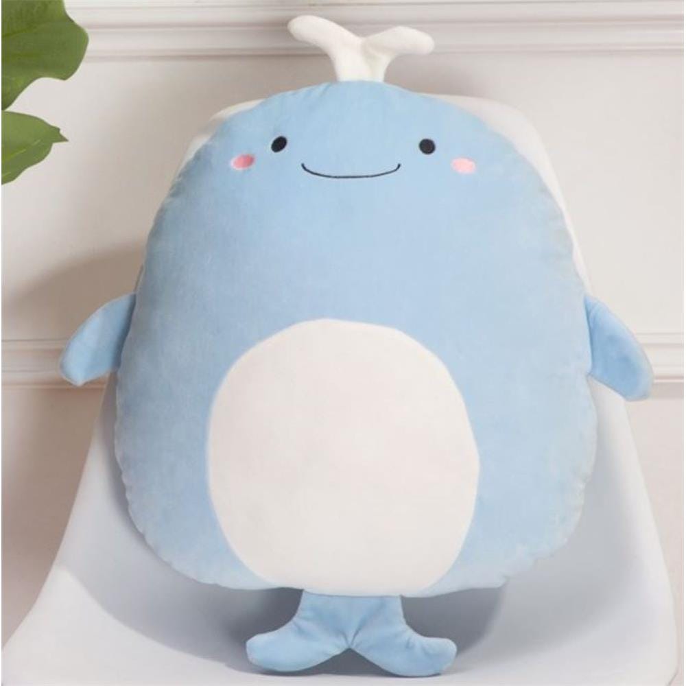 HLS PLUSH CUSHION DOLPHIN 40CM BLUE