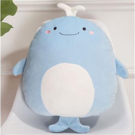 HLS PLUSH CUSHION DOLPHIN 40CM BLUE
