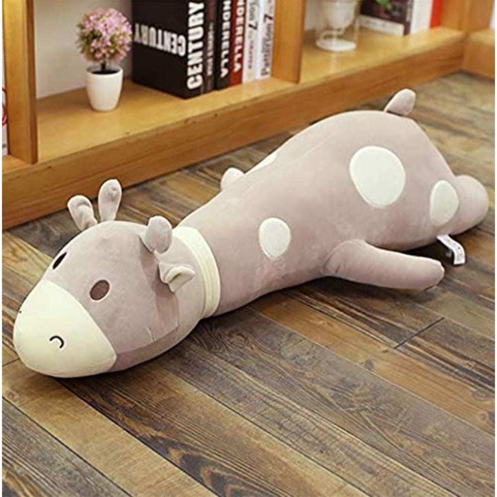 HLS PLUSH CUSHION GIRRAFE 80CM GRAY