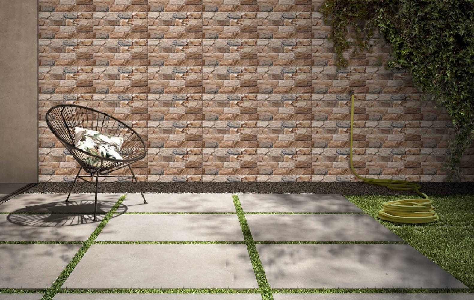 CITIGRES WALLTILE 30X60CM BRICK STONE BROWN GRADE A 1.44M2