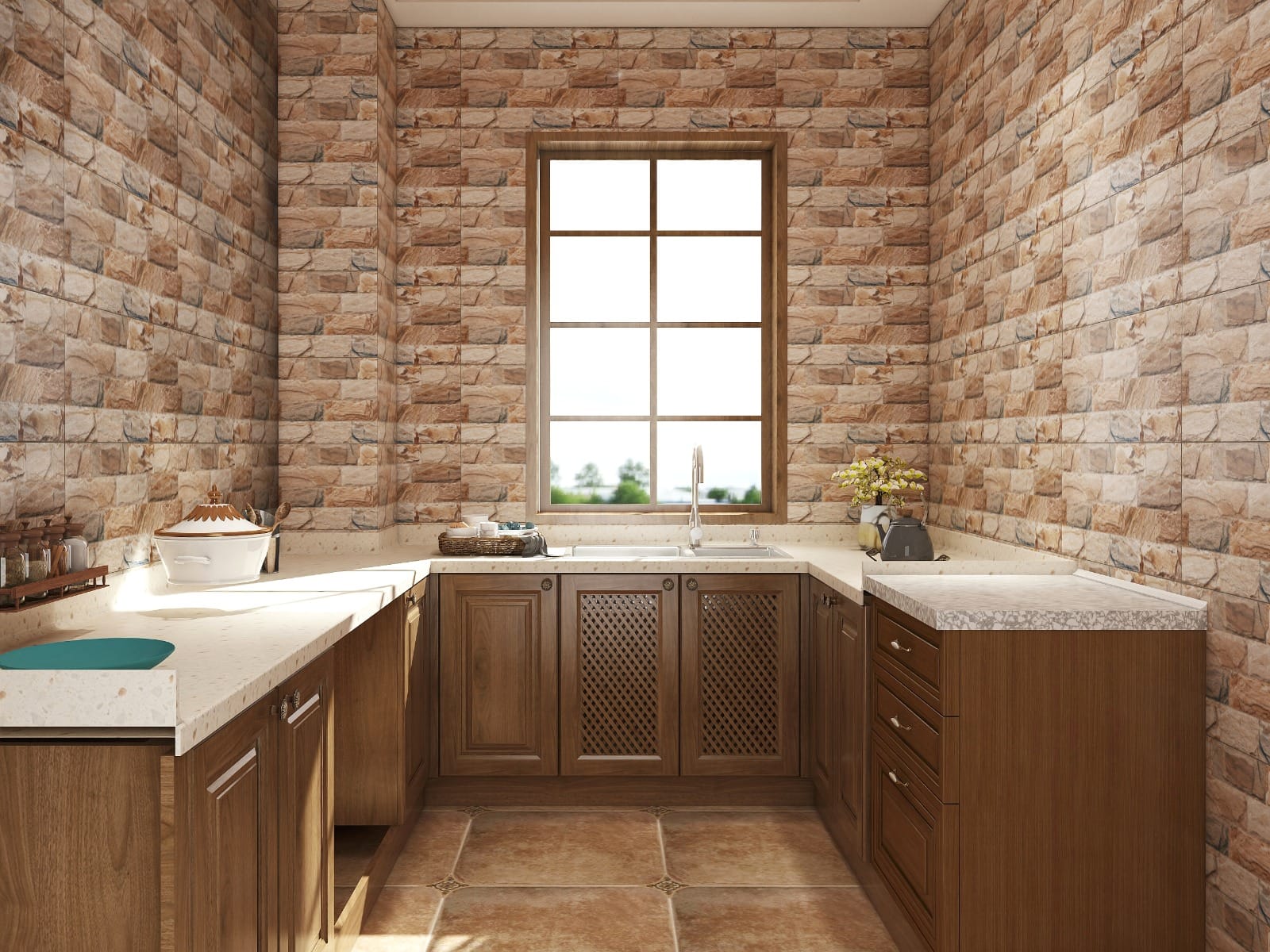 CITIGRES WALLTILE 30X60CM BRICK STONE BROWN GRADE A 1.44M2