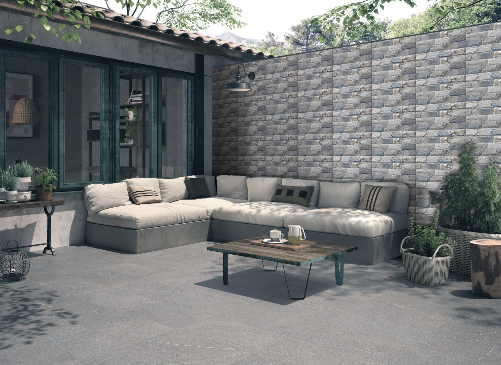 CITIGRES WALLTILE 30X60CM BRICK STONE GREY GRADE A 1.44M2