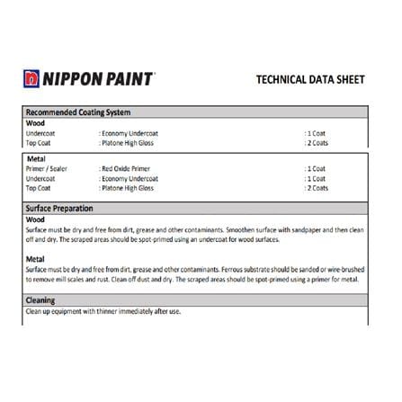 NIPPON PAINT PLATONE HIGH GLOSS 415P4 0.94L BASE P ENAMEL PAINT