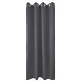 HOME LIVING STYLE DIM OUT CURTAIN EYELET LILY 140X220CM DARK GRAY