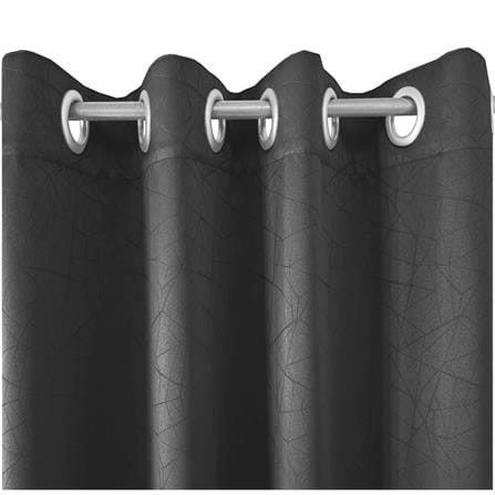 HOME LIVING STYLE DIM OUT CURTAIN EYELET LILY 140X220CM DARK GRAY