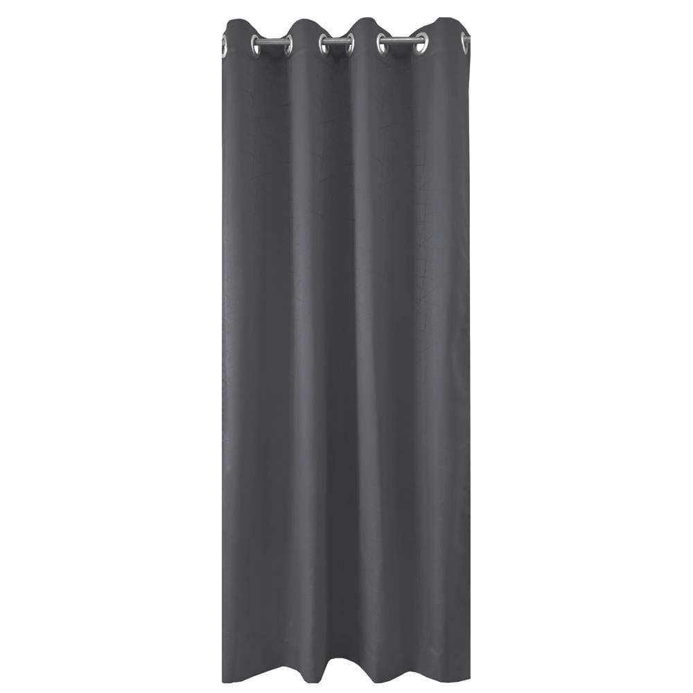 HLS CURTAIN EYELET LILY UV 140X180CM DARK GRAY