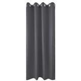 HLS CURTAIN EYELET LILY UV 140X180CM DARK GRAY
