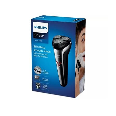 PHILIPS SHAVER S1301/02 MEN WET & DRY RUNTIME 40MINUTES
