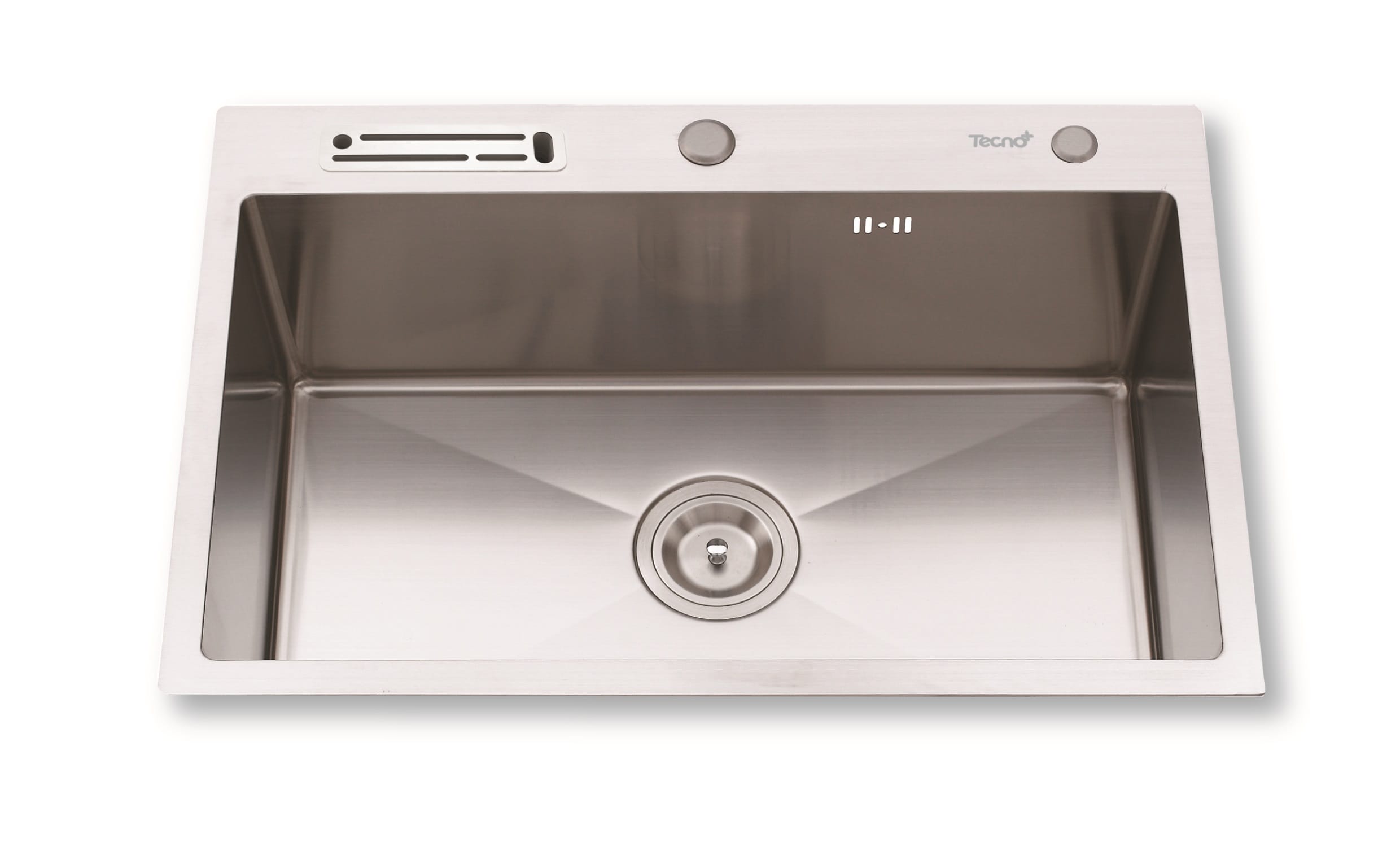 TECNOPLUS WORKSTATION TOP MOUNT SINK 10082 QS.03 STAINLESS STEEL 1BOWL 80CM