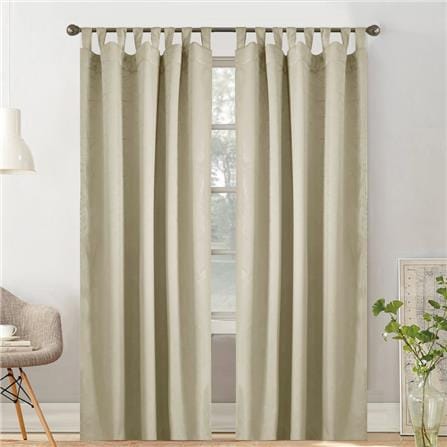 HLS CURTAIN TAB TOP LILY UV 140X280CM LIGHT BROWN