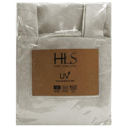 HLS CURTAIN TAB TOP LILY UV 140X280CM LIGHT BROWN