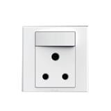15A 1 GANG ROUND PIN SOCKET SIMON 301582 WHITE