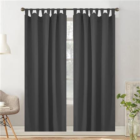 HLS CURTAIN EYELET LILY UV 140X250CM DARK GRAY
