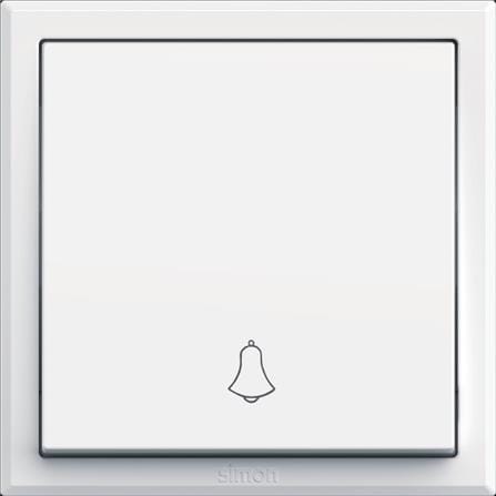 10A 1 GANG 1 WAY DOOR BELL 306301 WHITE SIMON