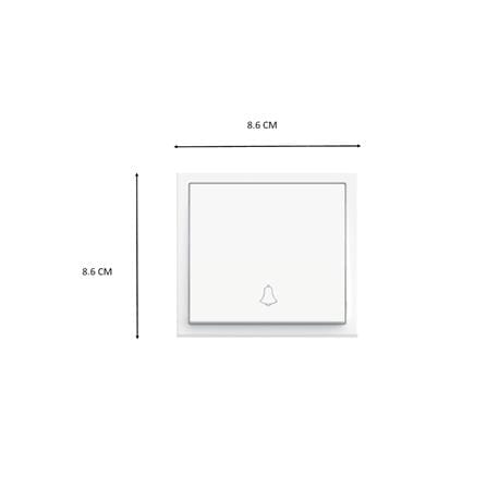 10A 1 GANG 1 WAY DOOR BELL 306301 WHITE SIMON