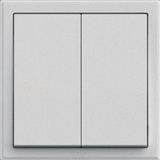 10A 2 GANG 1 WAY SWITCH SIMON 301021B SILVER
