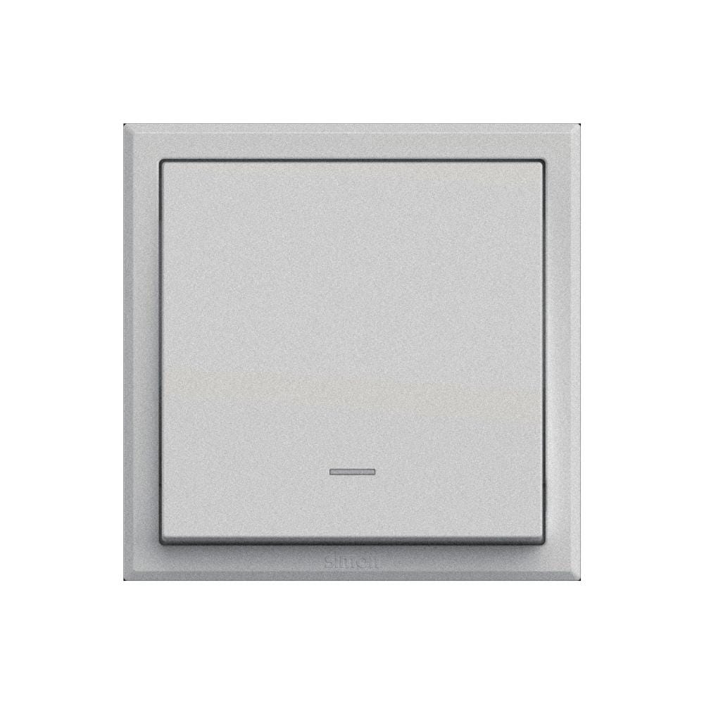 32A 1GANG 1WAY DOUBLE POLE SWITCH LED 303223 SILVER SIMON